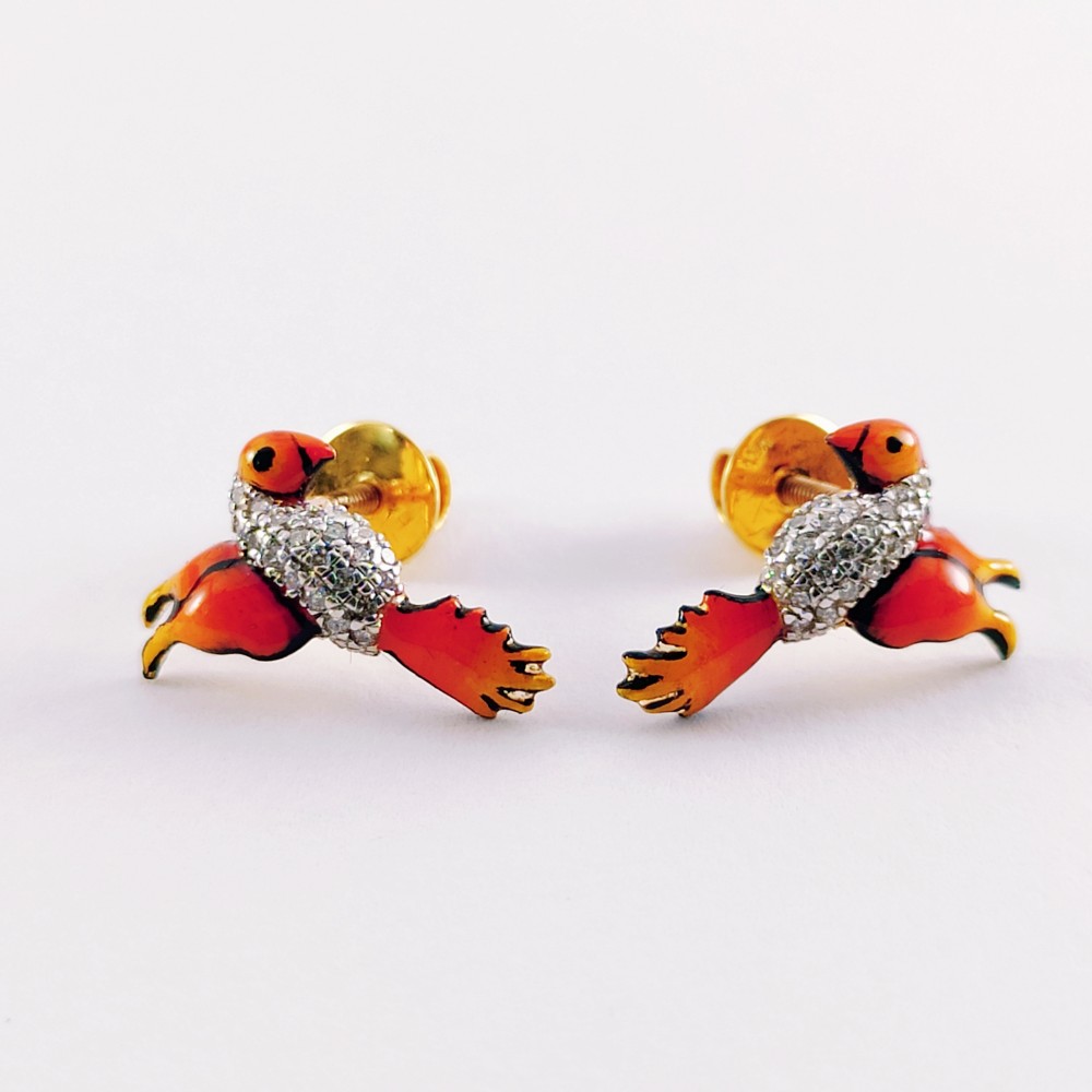 Parrot Diamond earrings