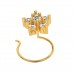 The Ewa 18k Gold diamond Nose Pin