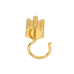 Ziyi 18k Yellow Gold Diamond Nose Pin 