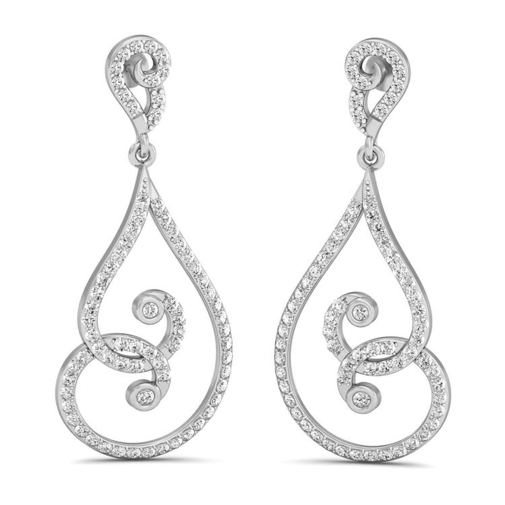 Aparna Diamond Drop Earrings