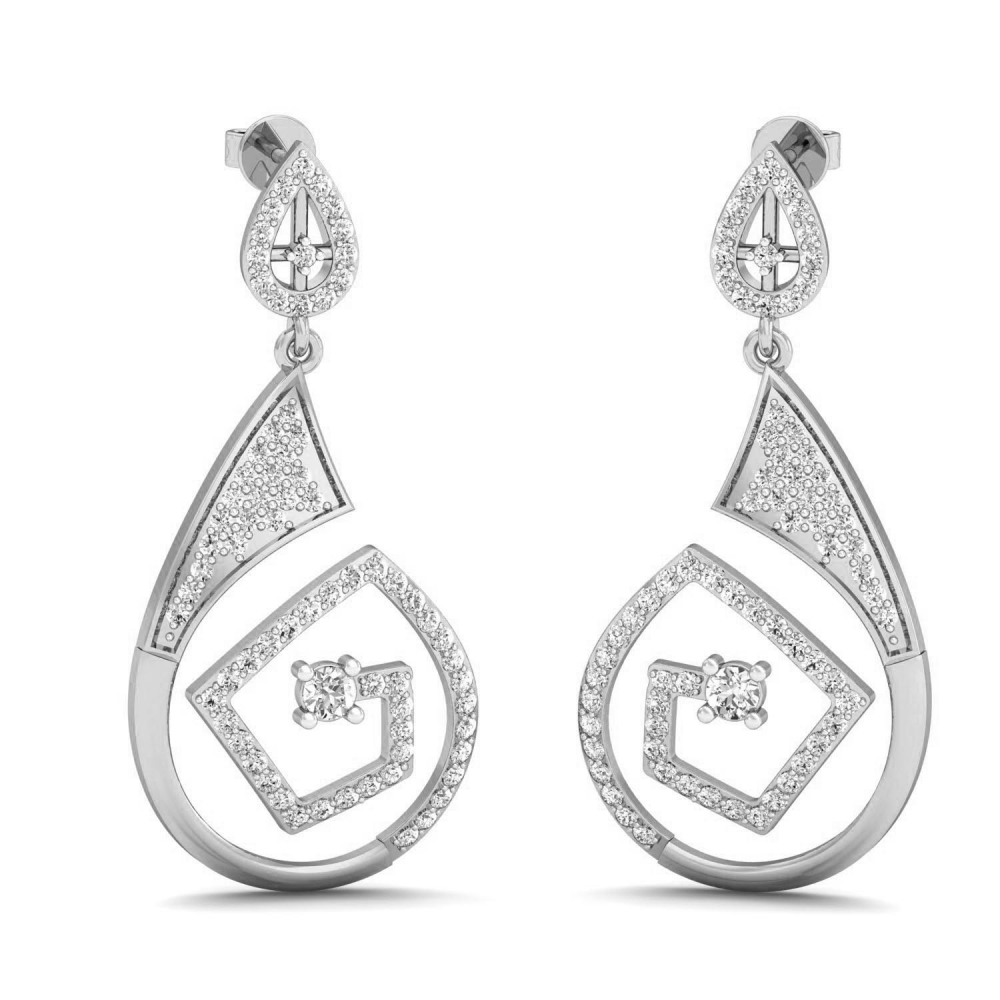 Adonis Diamond Drop Earrings - Gold and Natural Diamond Jewelry