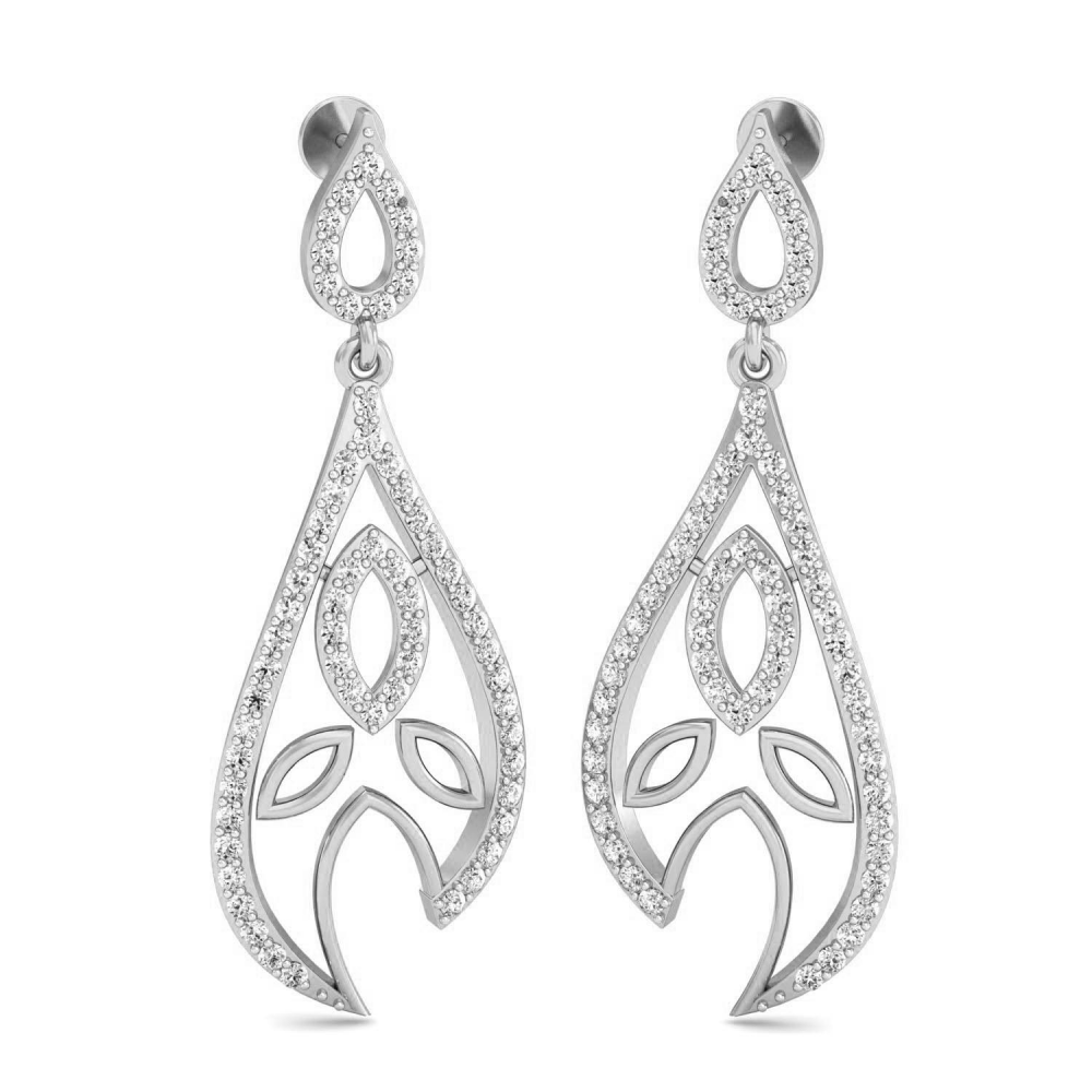 Alcibiades Diamond Drop Earrings