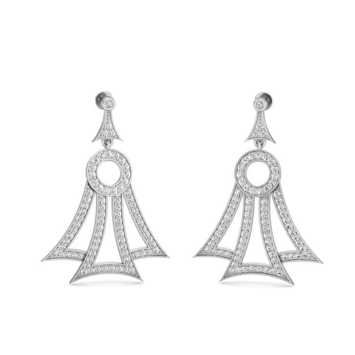 Archimedes Diamond Drop Earrings