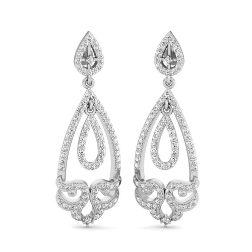 Argus Diamond Drop Earrings