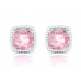 The Pink Color stone Stud Earrings