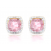 The Pink Color stone Stud Earrings