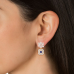 VVS Floral Bugget Color Stone Long Earrings