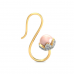 Lotus With Pearls Drope Earring