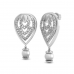 Trendy Pear Drop Diamond Earring