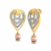 Trendy Pear Drop Diamond Earring