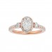 Striking Moissanite Diamond Engagement Ring