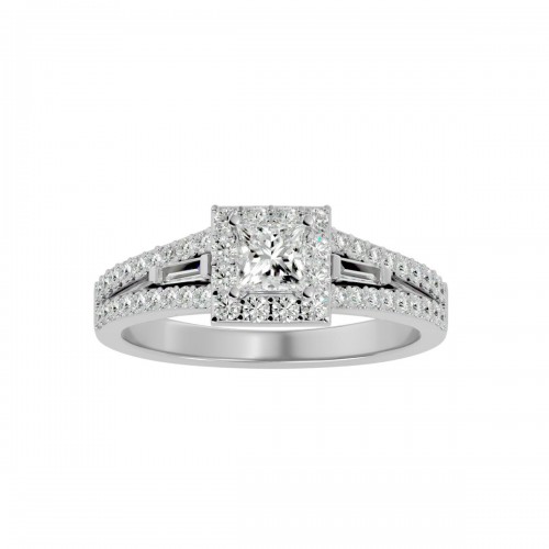 Paradise Princess Cut Solitaire Diamond Ring