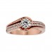 Shiny Round Cut Diamond Engagement Ring