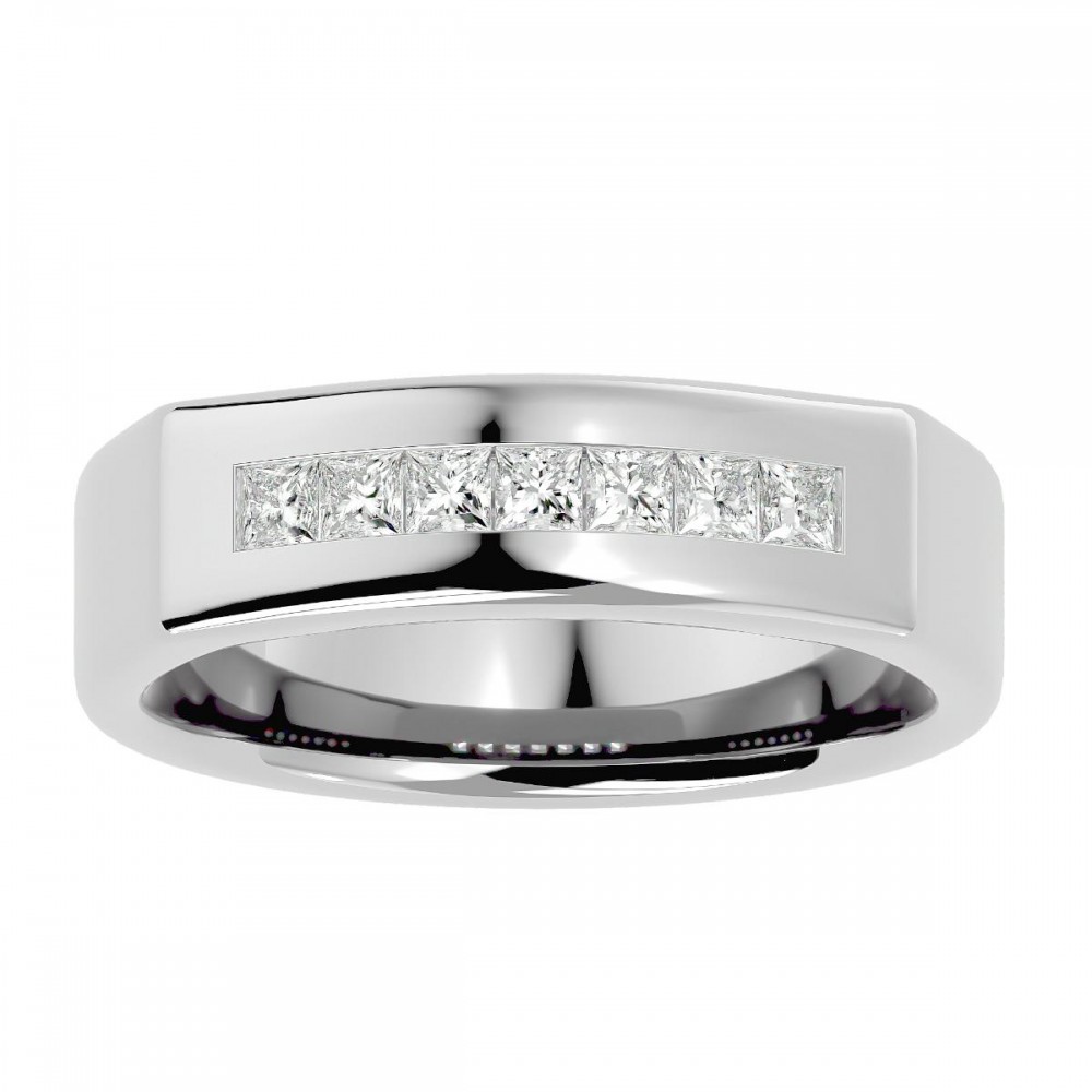 Goldmine Princess Cut Natural Diamond Wedding Ring For Women