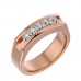 Universal Styled Princess Cut Natural Diamond Wedding Ring