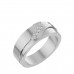 Love & Promise Wedding Band Ring With Princess Cut Natural Diamond