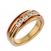 Magicclasp Stylish Shape Natural Diamonds Wedding Ring