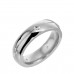 Crescent 5 Side Stone Shape Natural Diamond Wedding Ring For Her