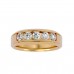 Aurora 5 Round Cut Natural Diamond Wedding Ring For Her