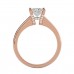 Antique Princess Cut Solitaire Diamond Engagement Ring