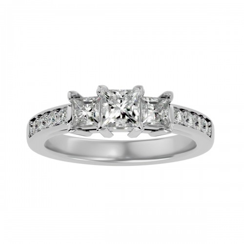 Deluxe Round Solitaire Engagement Ring