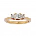 Idle 3 Princess Stone Engagement Ring for Women