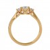 Idle 3 Princess Stone Engagement Ring for Women