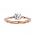 Beyonding Round Solitaire Diamond Engagement Ring For Her