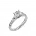 Corsa Round Colitaire Engagement Ring For Her
