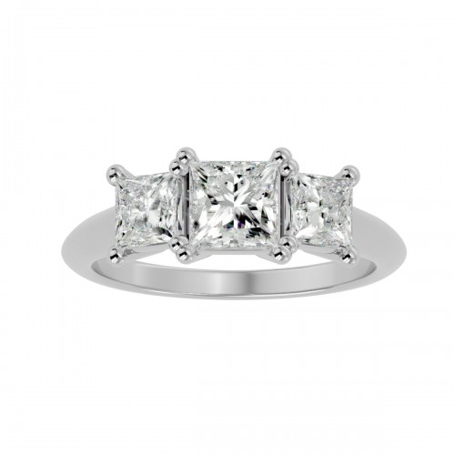 Petal Princess Solitaire Engagement Ring For Women
