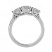 Sun Time 3 Stone Design Engagement Ring For Her