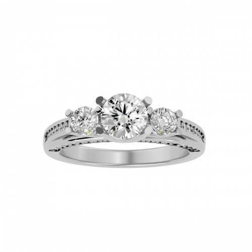 Silla Round Solitaire Engagement Ring For Her