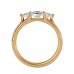 Galicia 3 Round Cut Engagement Ring For Women
