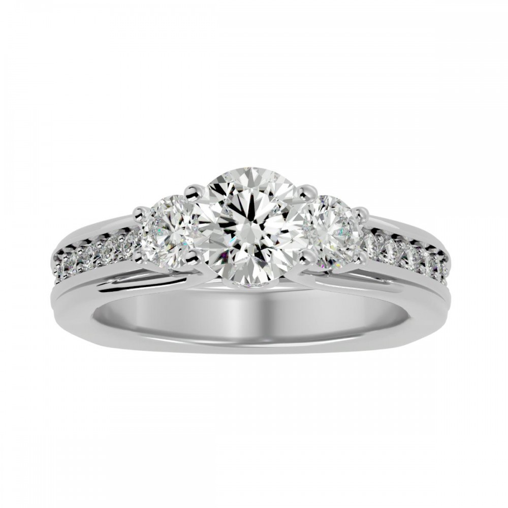 Daydreams Engagement Ring With 3 Stone For Women