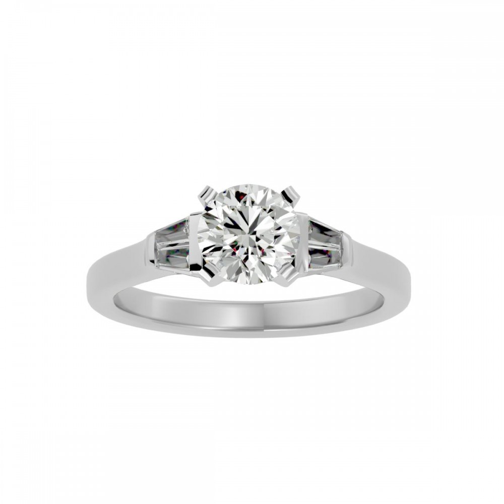 Spectrum Special Cut Round Solitaire Engagement Ring For Women