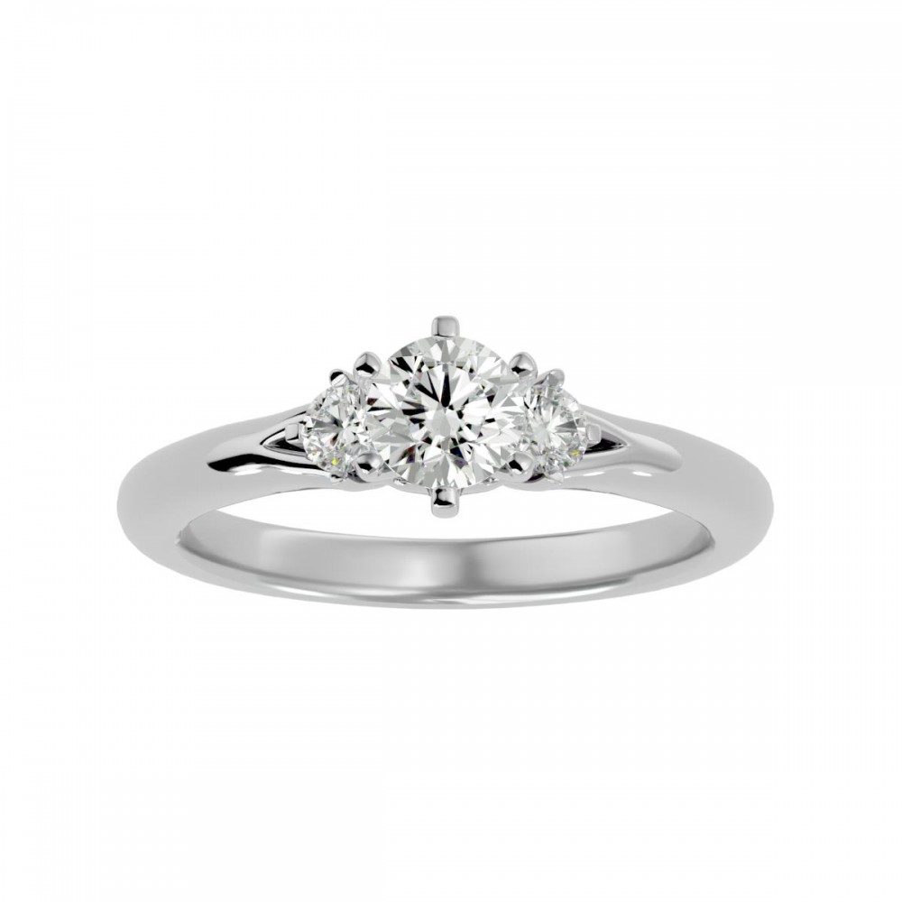 Andrew Round Colitaire Diamond Ring For Women