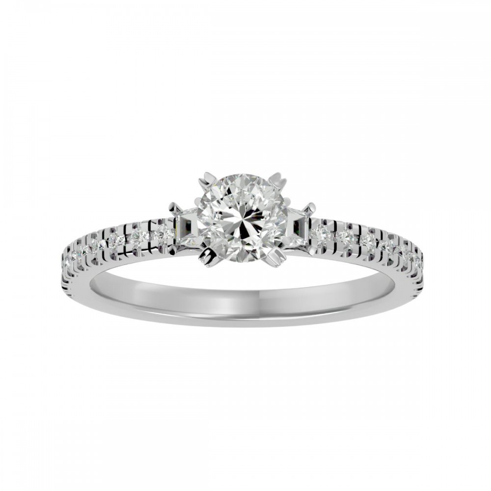 Premier Stylish Cut Diamond Engagement Ring For Women