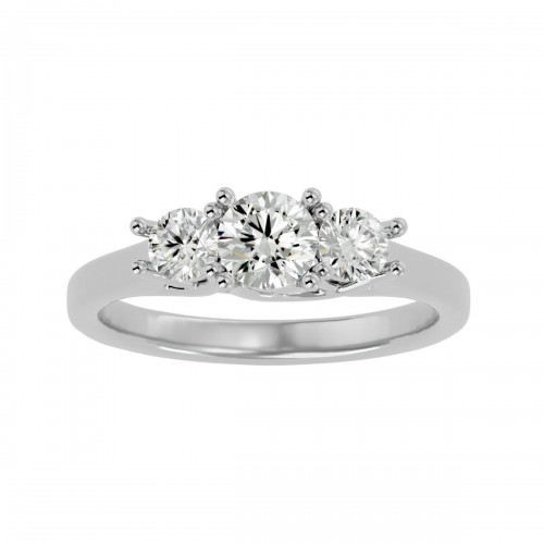 Trinky Round Solitare Engagement Ring For Her