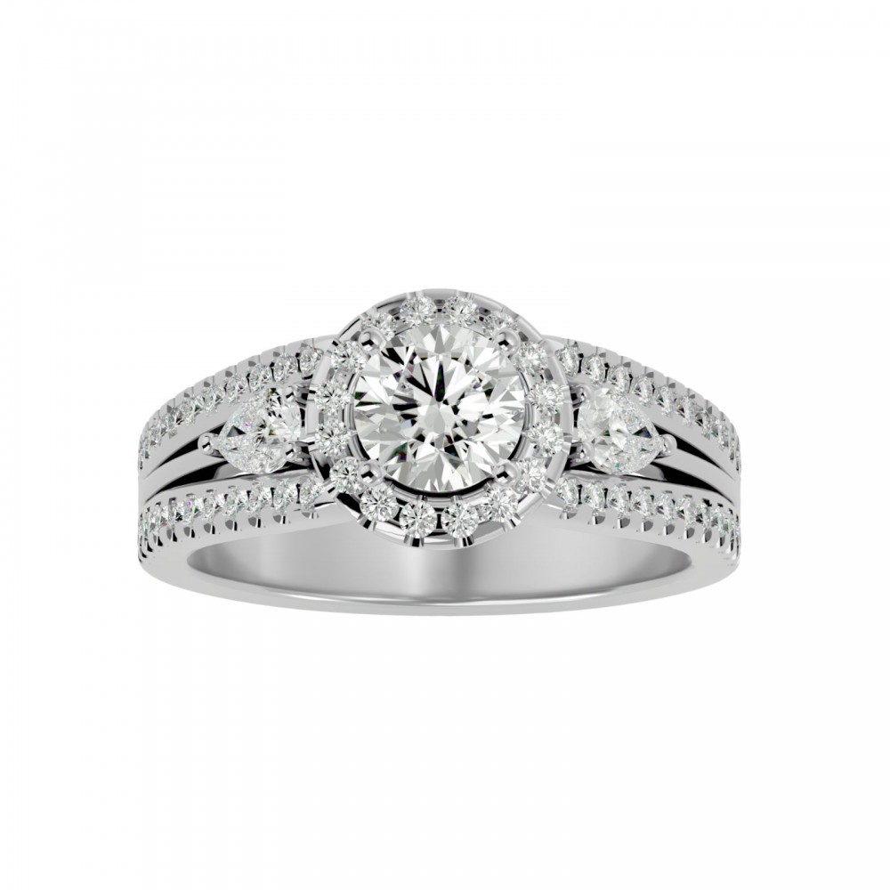 Arista Round Solitaire Engagement Ring For Her