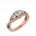 Sterning Infinity Shape Round Solitaire Engagement Ring For Her