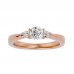 Whitening Round & Pear Cut Diamonds Engagement Ring For Her