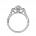 Mystic Infinity Shaped Round Solitaire Diamond Engagement Ring For Her