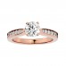 Mint Round Solitaire Diamond Engagement Ring For Her