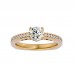 Matinee Round Solitaire Engagement Ring For Her