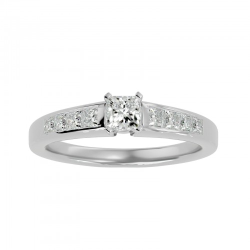 Watchworks Princess Cut Natural Diamonds Engagement Ring For Her