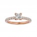 Goldstick Princess Diamonds Women's Ring For Engagement