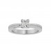 Rooping Priness Cut Diamonds Engagement Ring For Queen