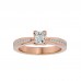 Rooping Priness Cut Diamonds Engagement Ring For Queen