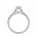 Cool Princess Solitaire Engagement Ring For Her