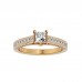 Branded Princess and Round Cut Diamonds Ring For Her